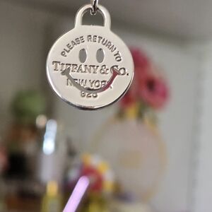 Rare - Htf Tiffany & Co. Smile Face / Happy Face Charm Silver 925